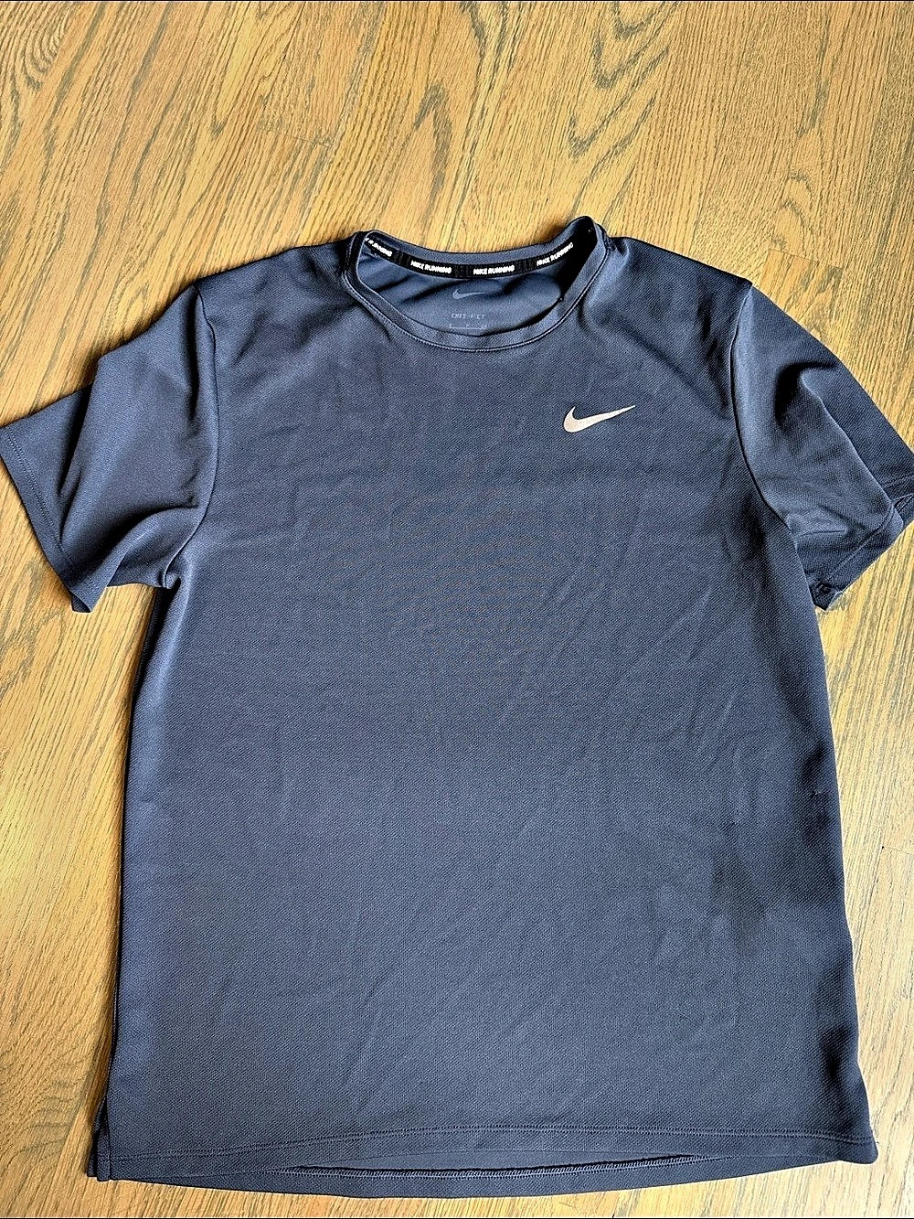 Nike Dri-FIT Running Tee in Blue Size Small